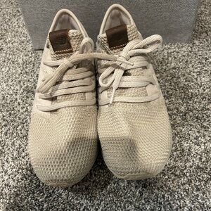 New Balance Beige Knit Sneakers